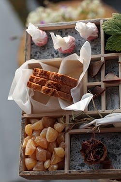 dessert tray at Fäviken