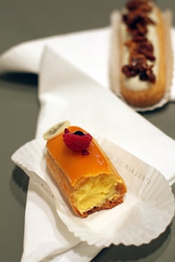 passion fruit - raspberry eclair