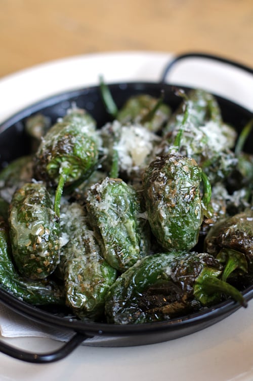 Padron peppers at Grain Store