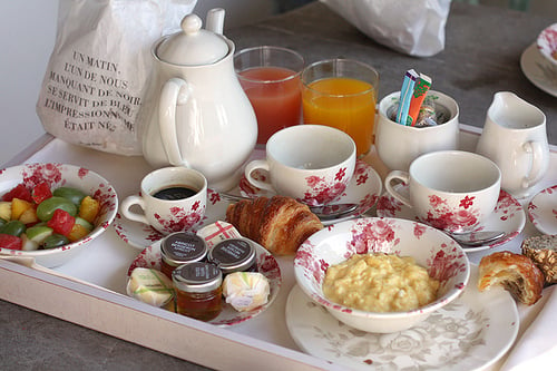 room service breakfast in bed