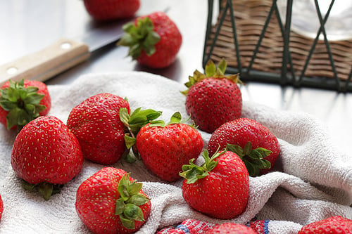 strawberries for Sangria