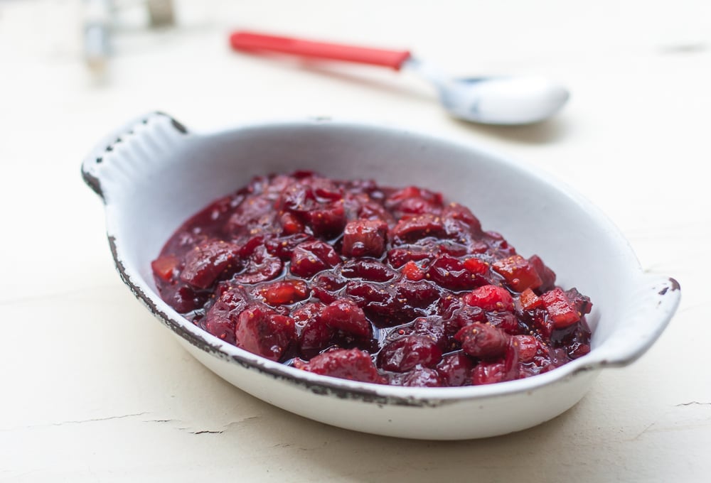 Cranberry Sauce with Red Wine and Figs - David Lebovitz