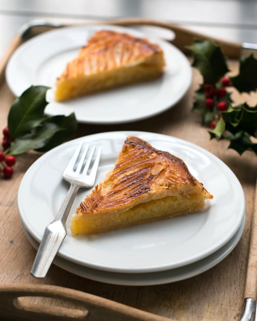 Galette des Rois - a French Epiphany pastry with fragipane and jam