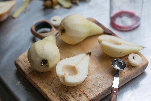 Red Wine Poached Pear Tart