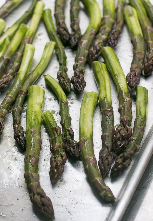 Oven-roasted asparagus