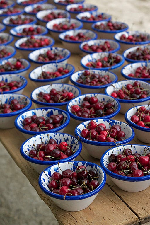 fresh cherries