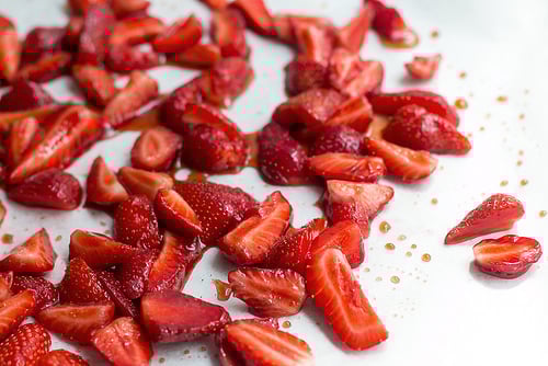 Roasted Strawberry-Miso Ice Cream