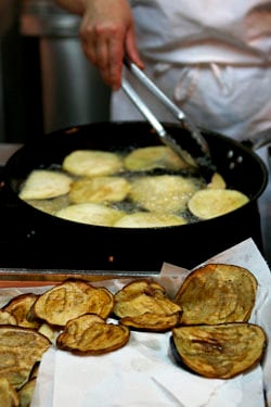 frying eggplant