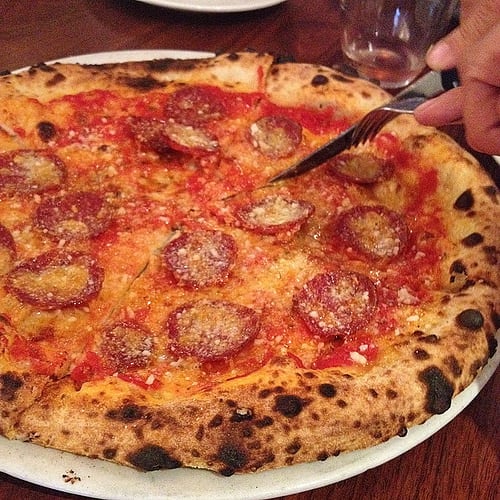 Franny's pepperoni pizza