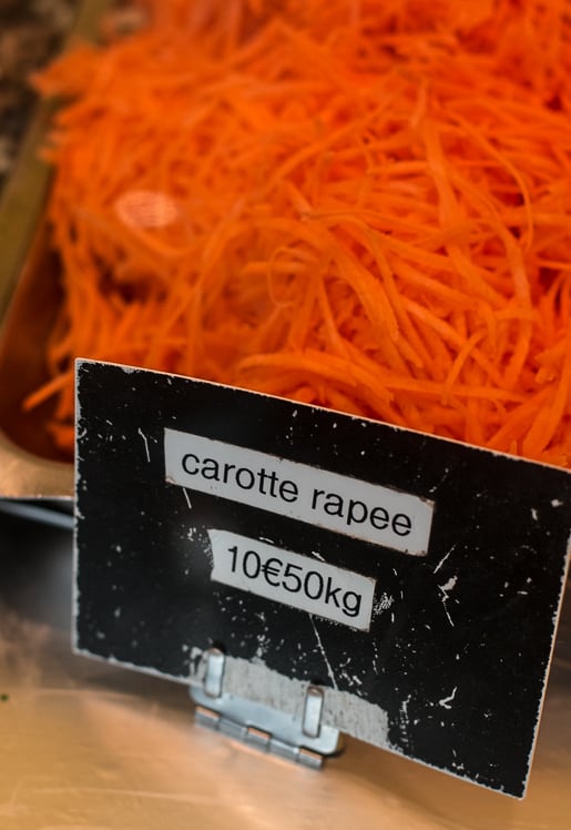 grated carrots