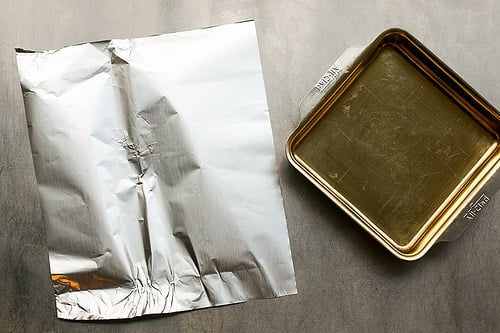 How to Line a Baking Pan with Aluminum Foil - David Lebovitz