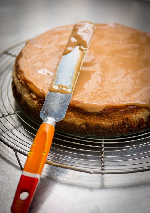 Dulce de leche cheesecake