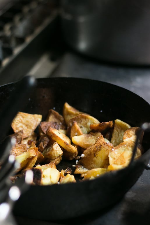 Chez Dumonet - potatoes cooked in duck fat