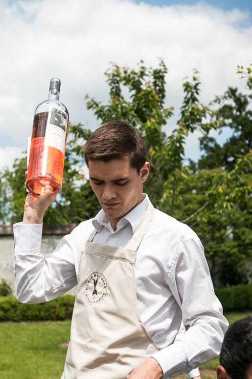 Rosé wine at Versailles