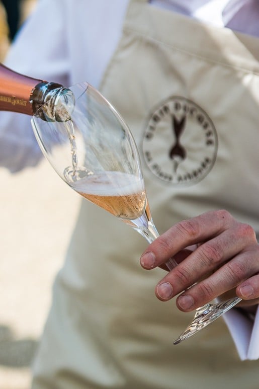 Rosé champagne at Versailles