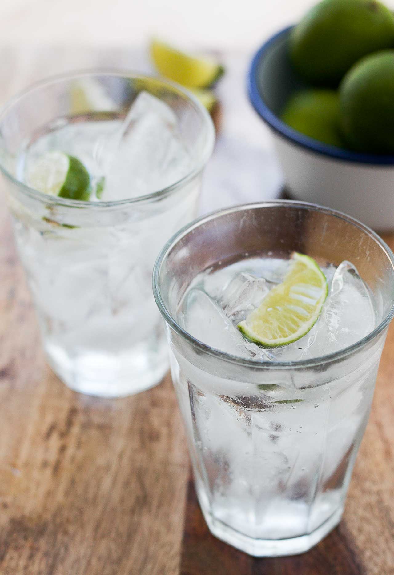 Gin and Tonic with Elderflower and Lemon - A Grateful Meal