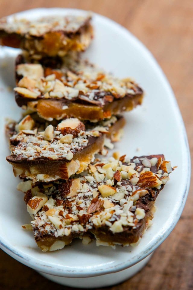 Chocolate Almond Buttercrunch Toffee Recipe