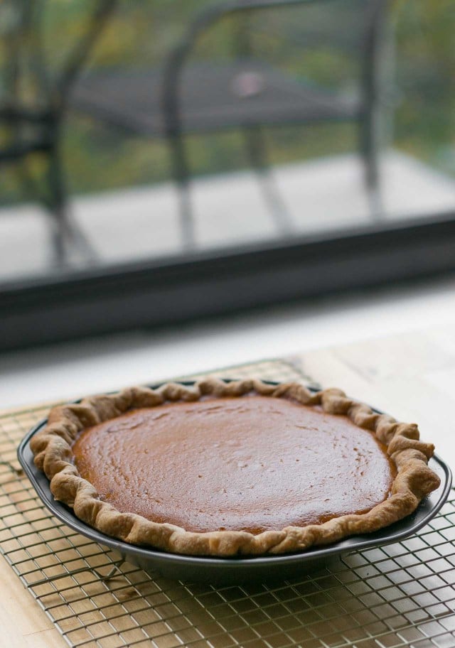 Pumpkin pie recipe with toasted marshmallow topping