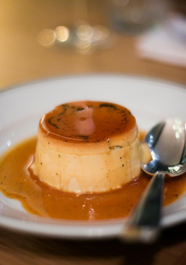 Creme caramel at La bourse et la vie paris bistro