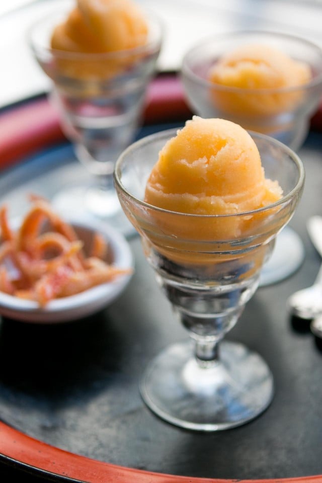 Tangerine sorbet recipe