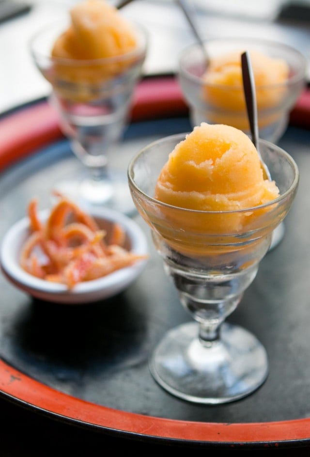 Tangerine sorbet recipe