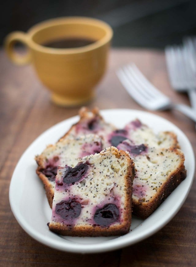 Cherry Yogurt Poppy Seed Cake recipe