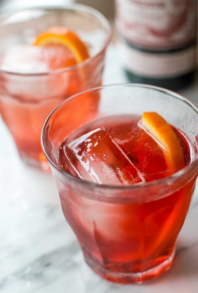 Negroni Sbagliato spritz cocktail