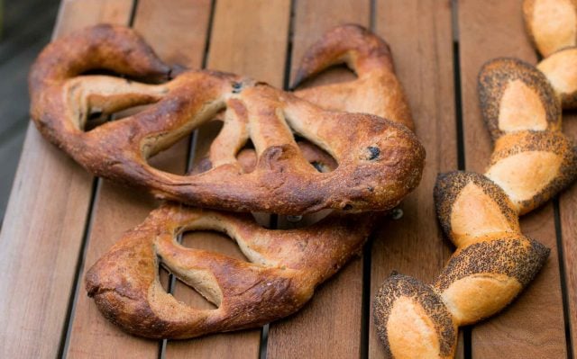 Olive fougasse at l'Imprimerie