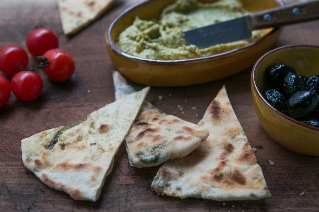 scallion flatbreads