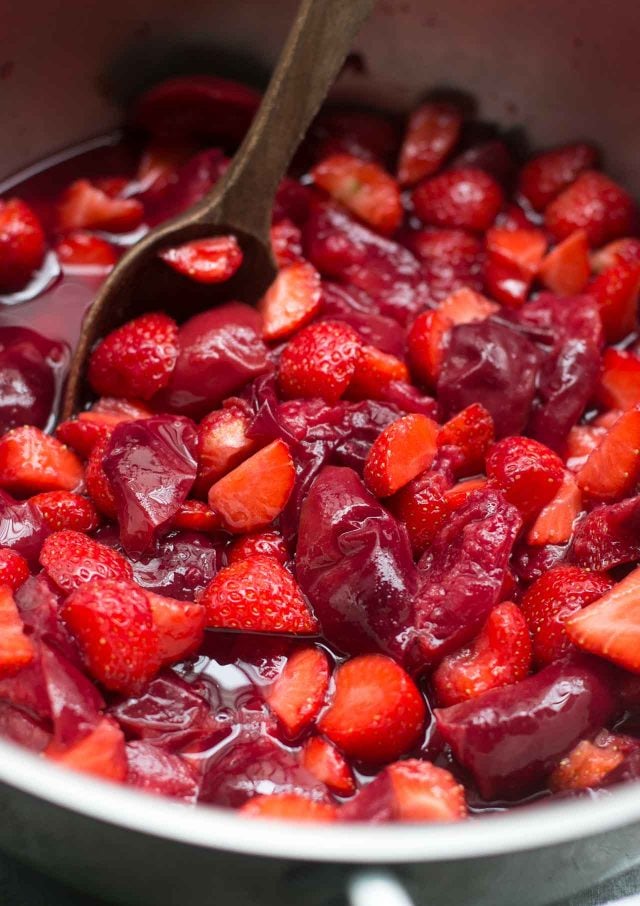 Plum Strawberry Jam recipe