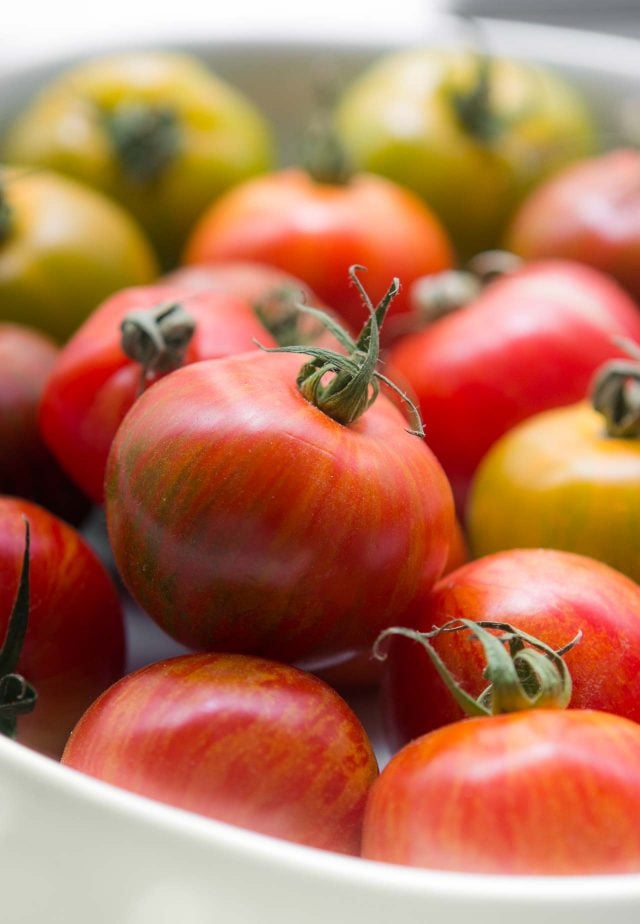 Tomato salad with basil vinaigrette 