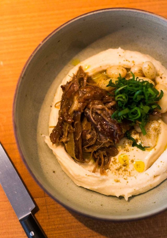 Hummus with lamb