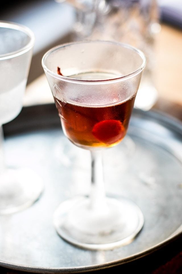 Black Manhattan Cocktail