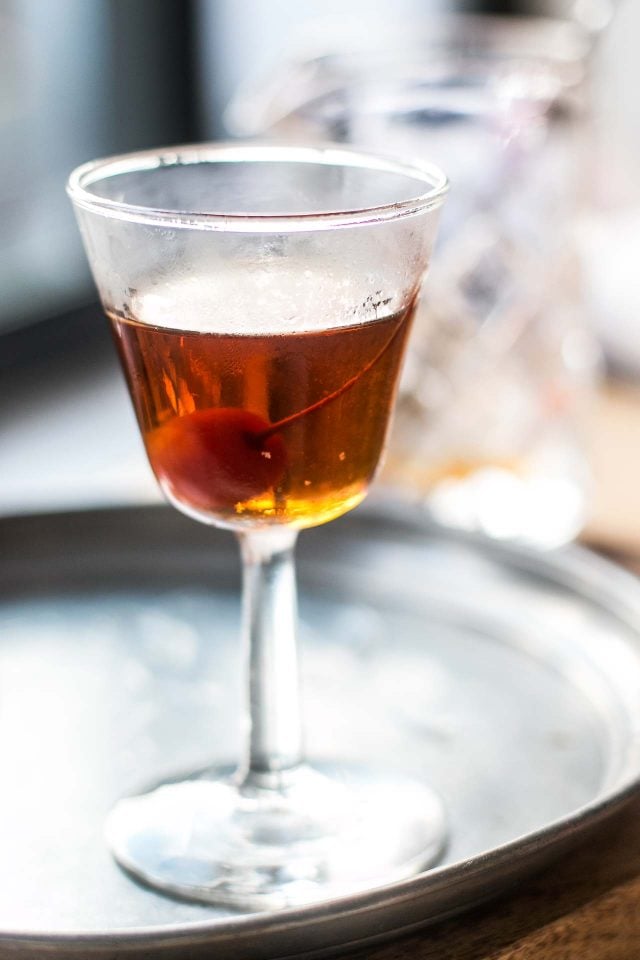 Black Manhattan Cocktail