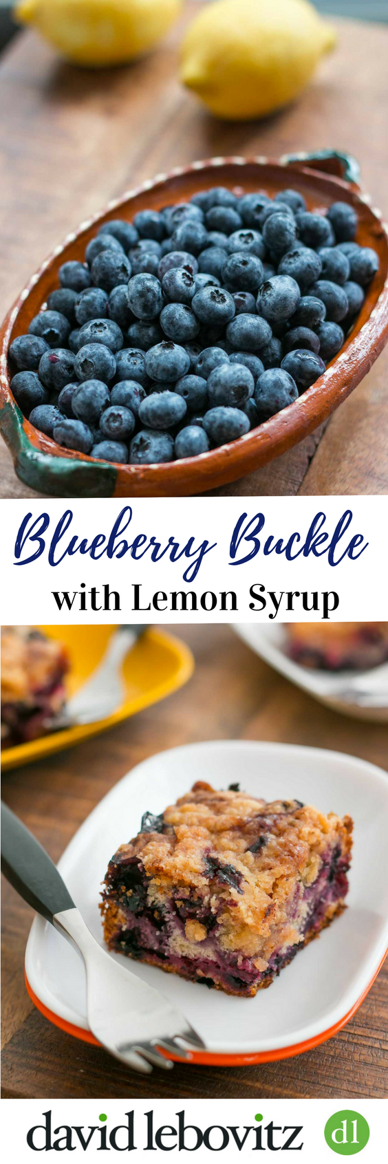 Blueberry Buckle with Lemon Syrup