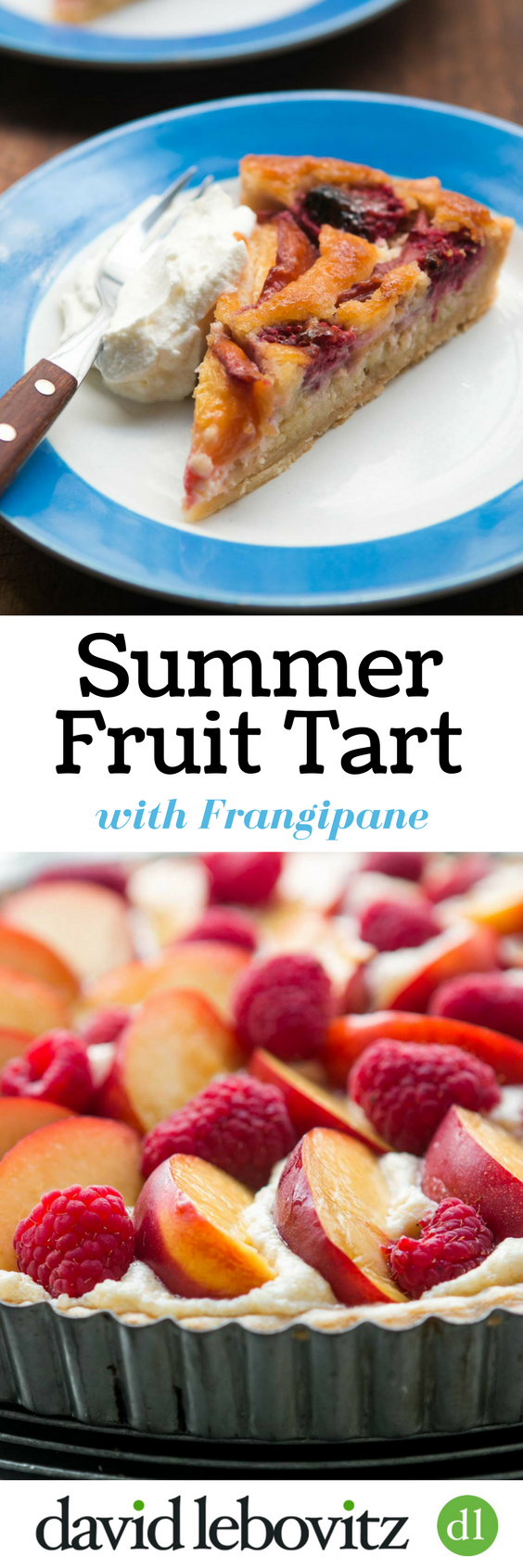 A simple summer fruit tart recipe, with a base of almond cream and ripe fruit on top. Keeps well and is sure to become one of your favorite desserts!