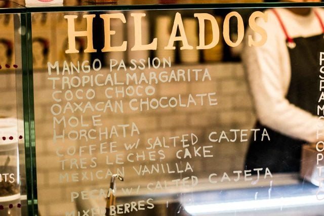 Helado at Le Newyorkina ice cream 