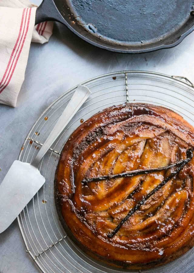 Banana upside down cake recipe