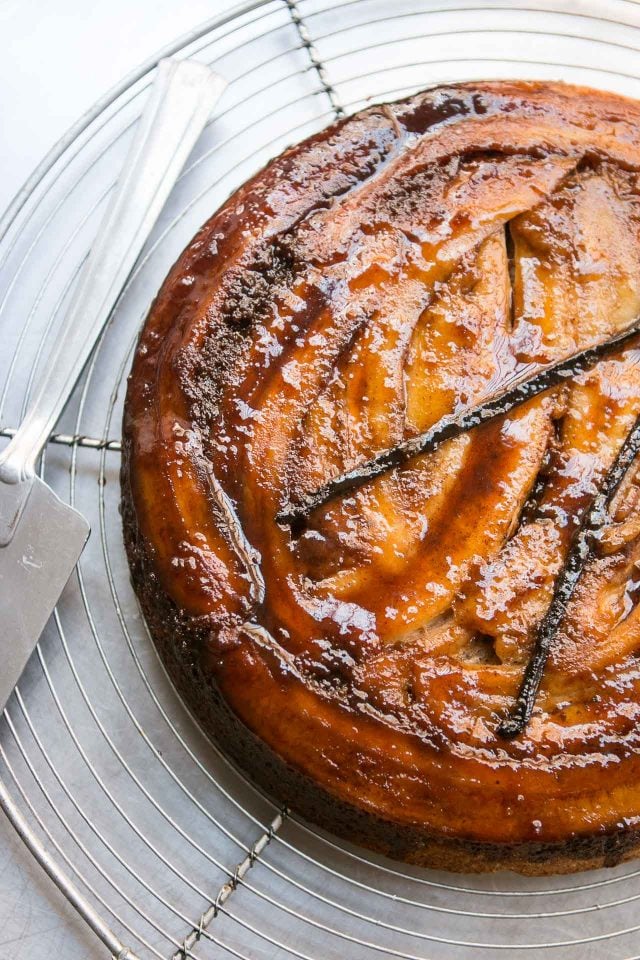 Banana upside down cake recipe