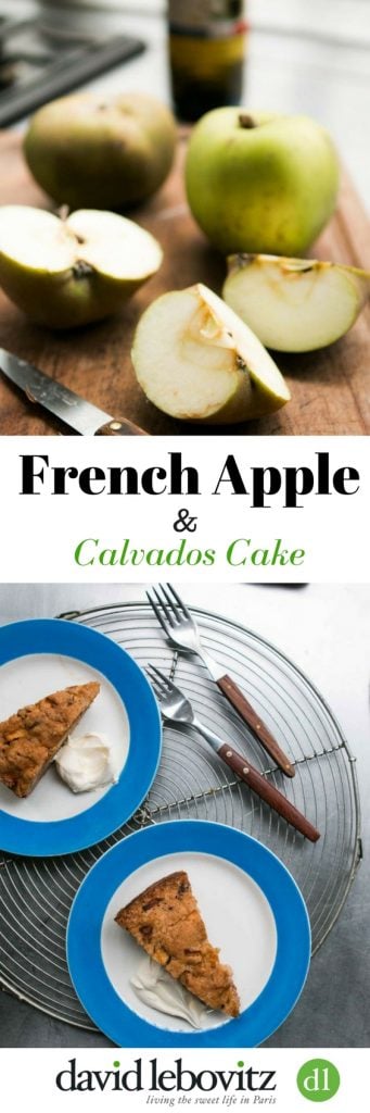 This generous Apple Cake recipe is flavored with apple brandy, and a touch of spice. It's a favorite fall and winter recipe!