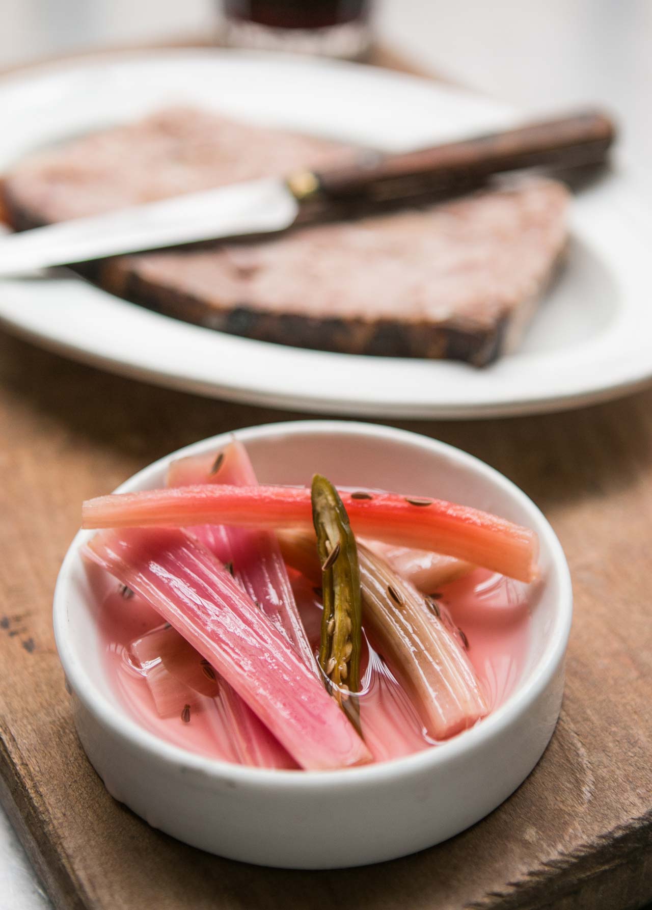 Pickled Chard Stems