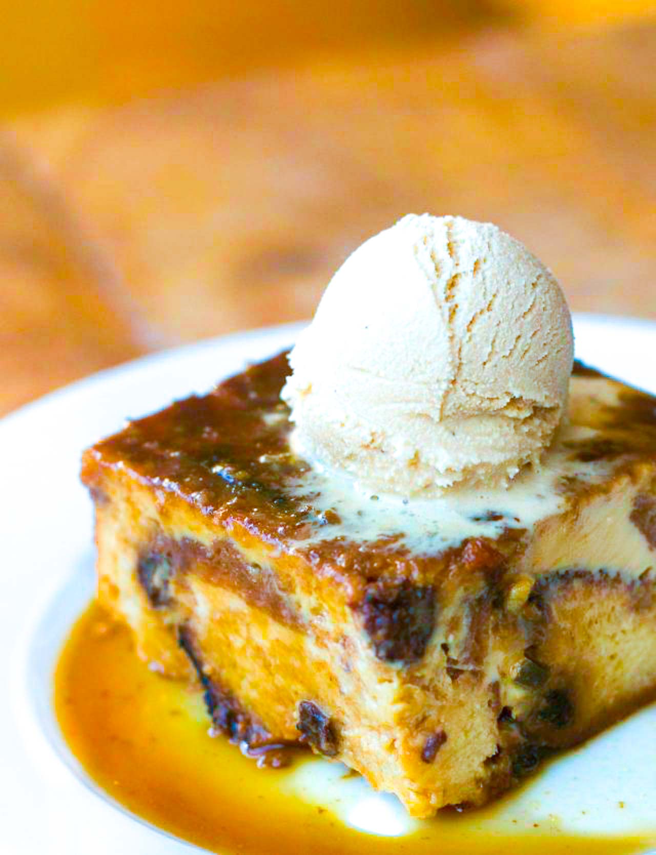 Caramelized Panettone Bread Pudding