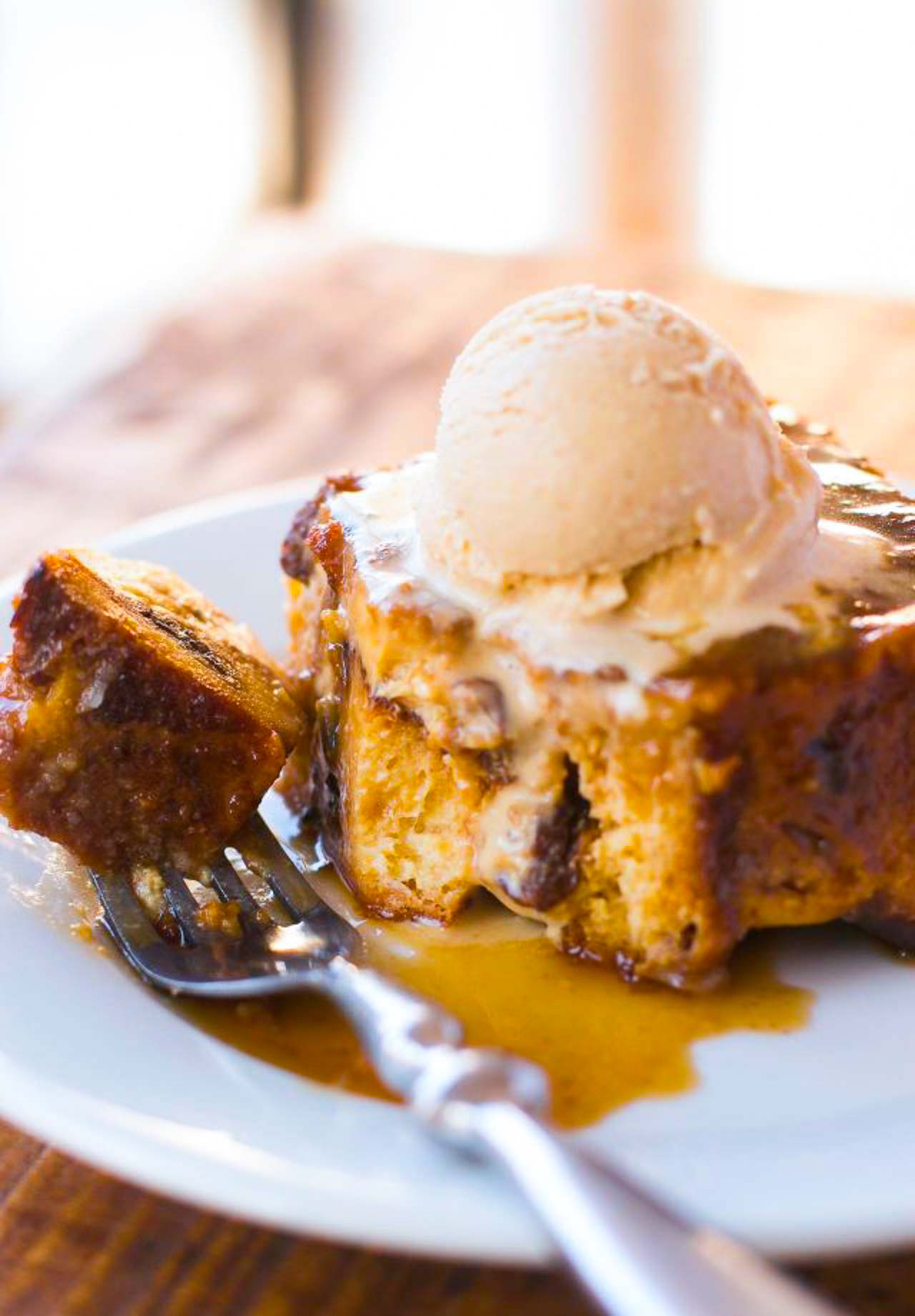 Caramelized Panettone Bread Pudding