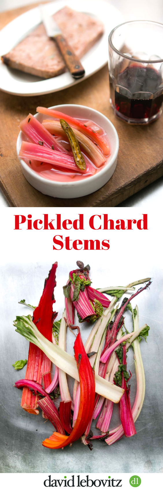 Don\'t throw those Swiss chard stems away! Make these crunchy, lively Pickled Chard Stems