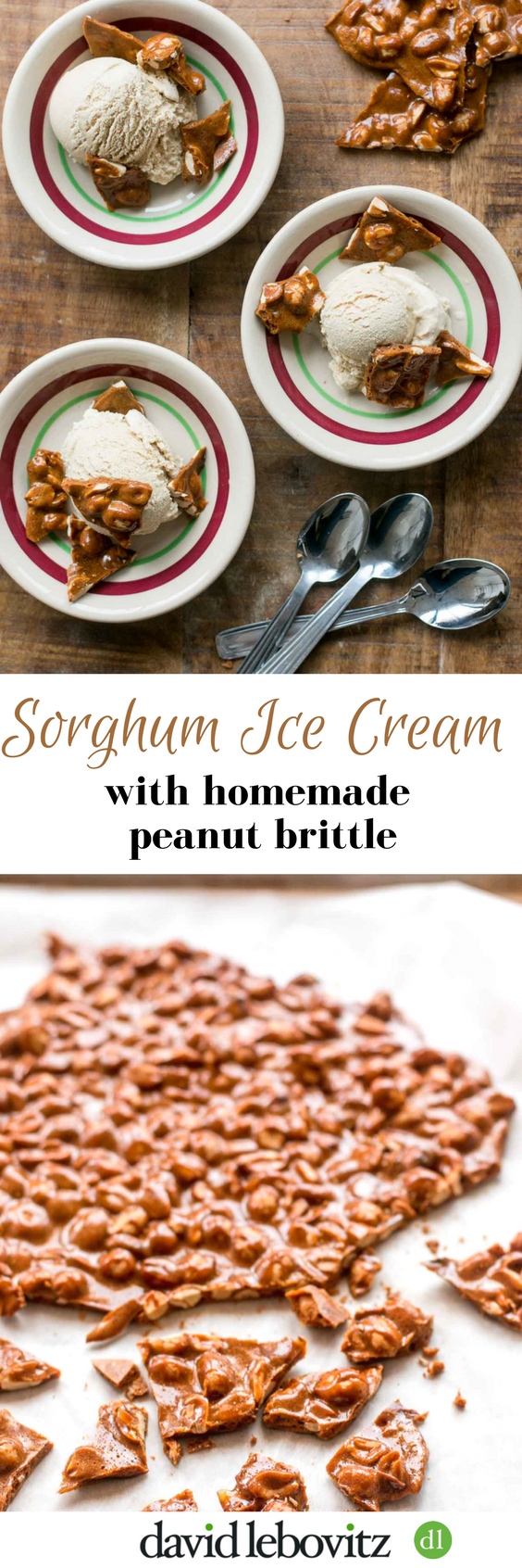 Sorghum Ice Cream with Sorghum Peanut Brittle #glutenfree