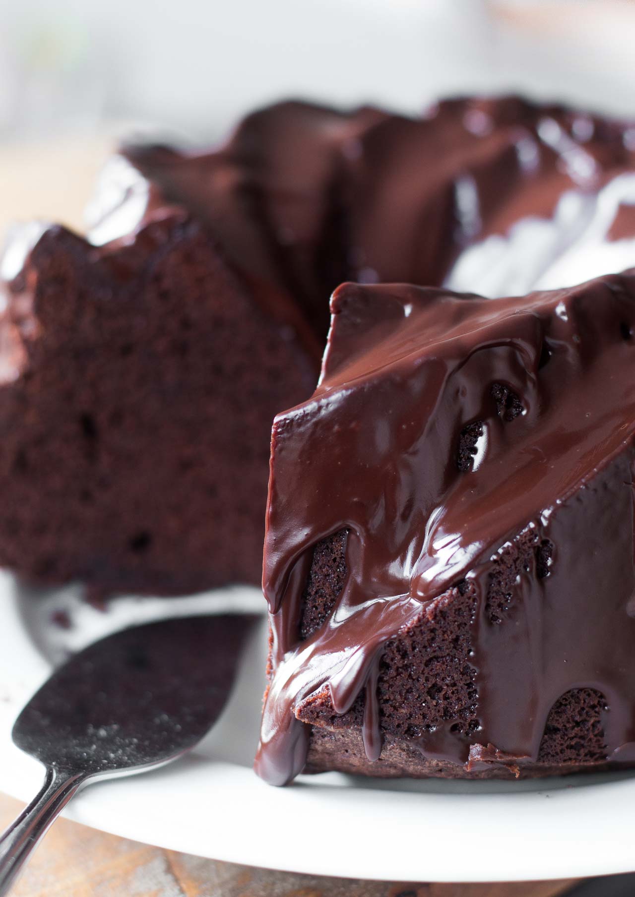 Double Chocolate Bundt Cake with Chocolate Glaze