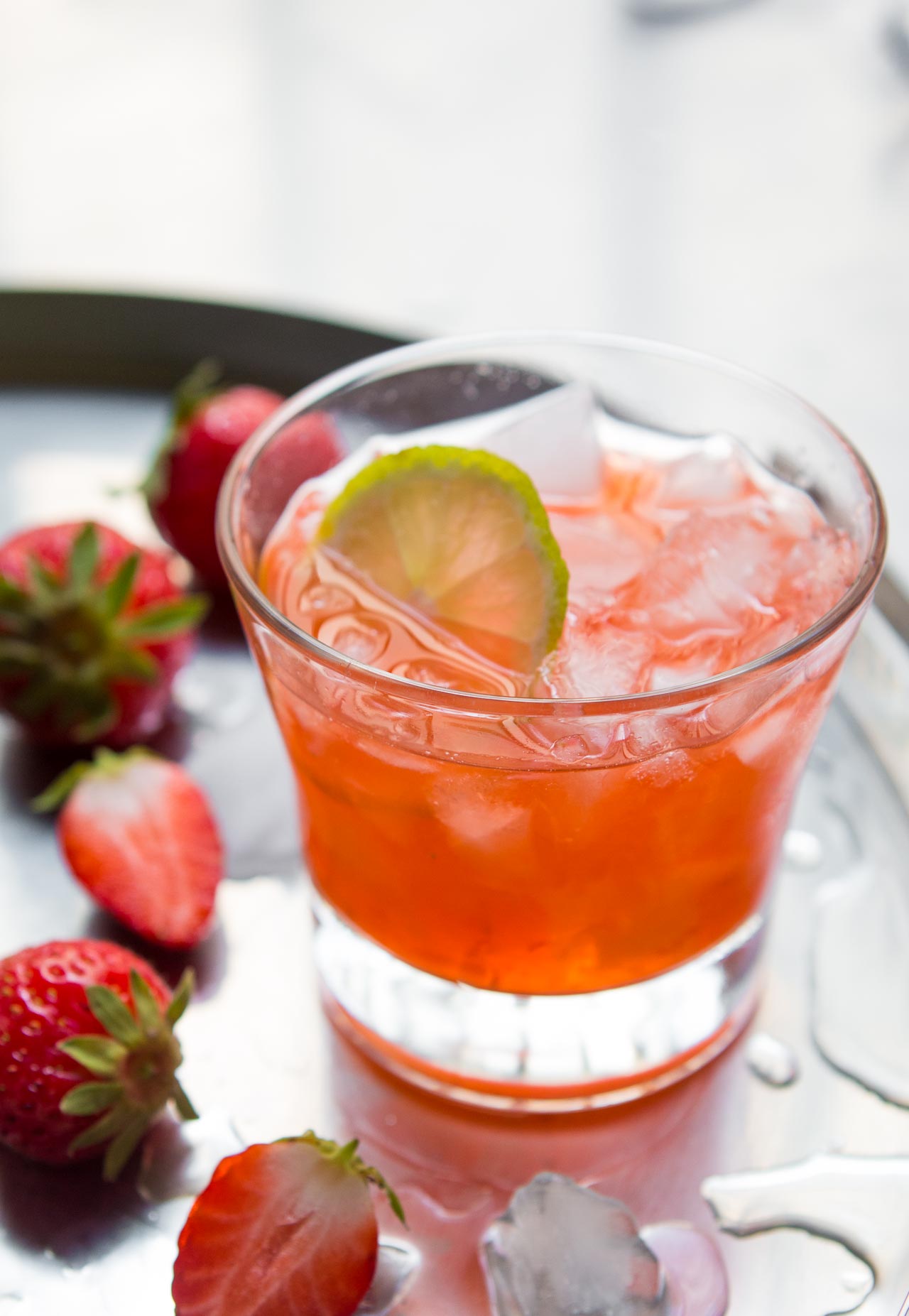 A great cocktail to celebrate spring and summer berries, the Strawberry Margarita!