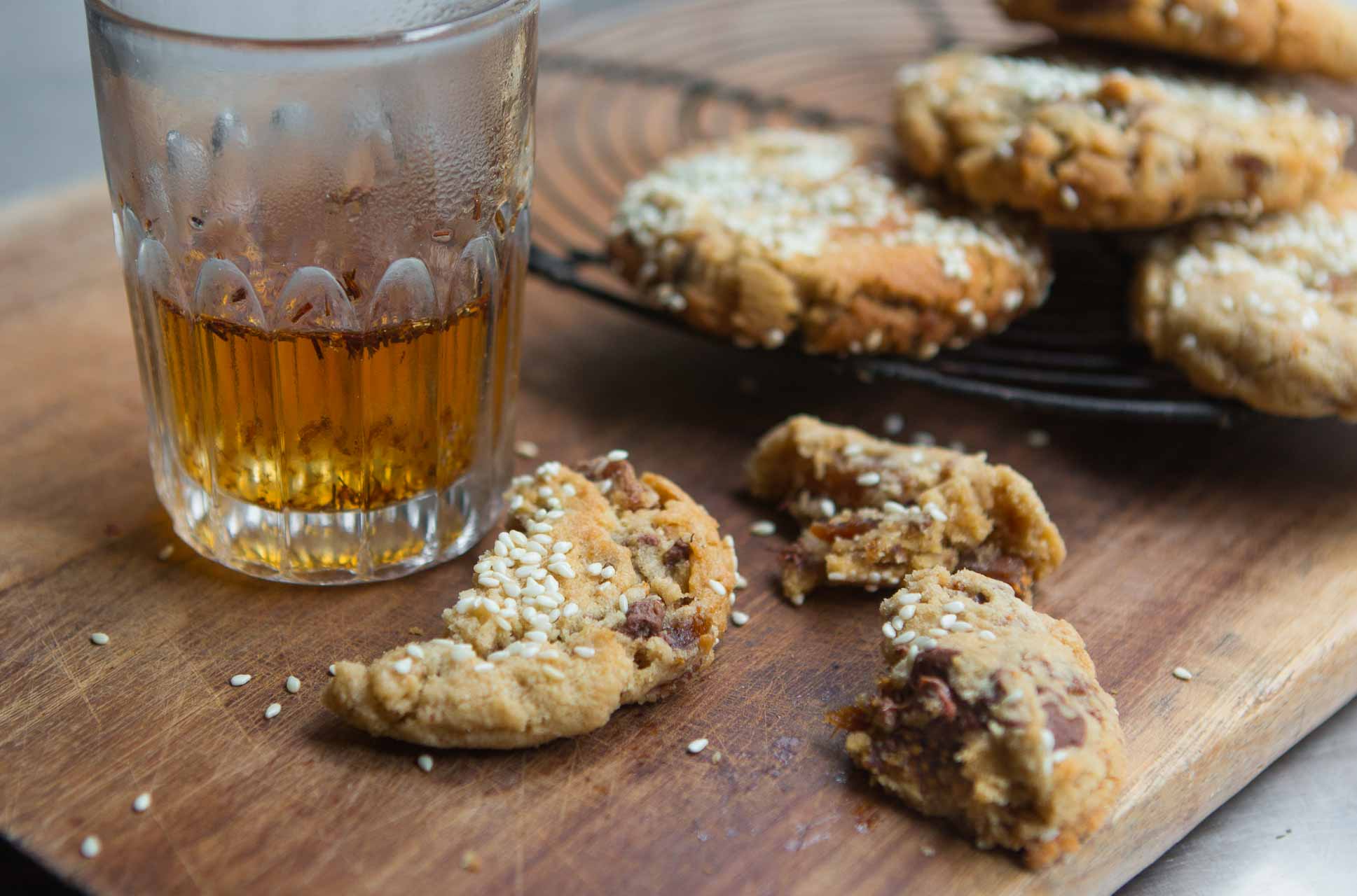 Fig, Tahini and Milk Chocolate Chip Cookies David Lebovitz