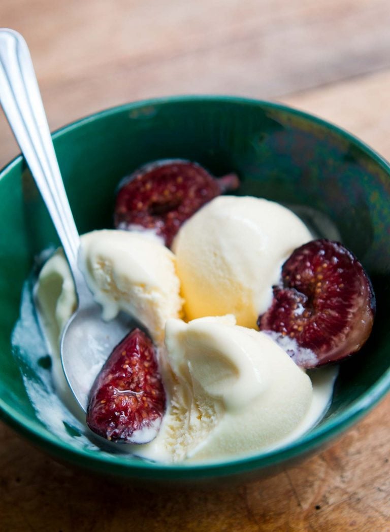 Fig Leaf and Honey Ice Cream David Lebovitz