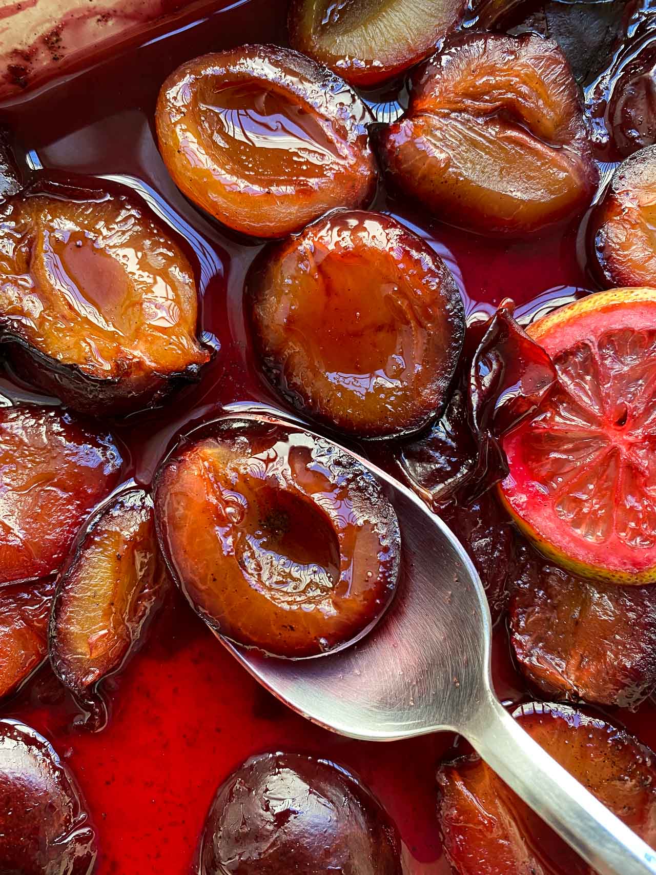 OvenRoasted Plums